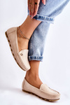 Women's Suede Loafers Beige Clona
