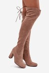 Women's High Heel Boots Beige Xamarin