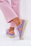 Buty Sportowe Damskie Niskie Fioletowe Zelevelis