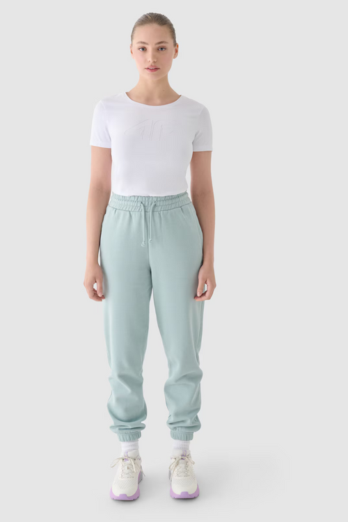 Damski T-Shirt Z Nadrukiem 4F 4FWMM00TTSHF1846-10S Biały