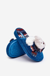 Children's slippers with thick sole and bear blue Dasca