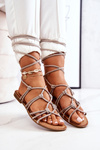 Women's Sandals Laced Grey Negros
