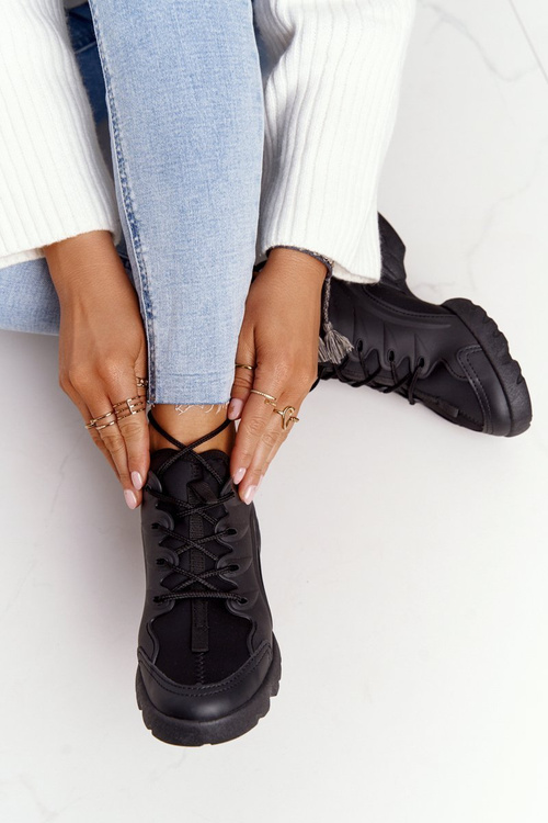 Women's Sport Shoes Sneakers Black Born This Way