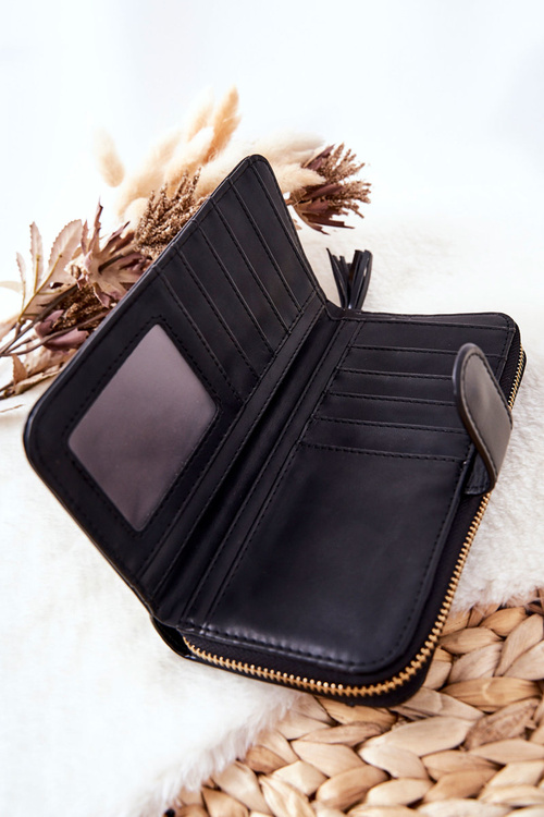 Large Women's Wallet With Extra Wallets Black