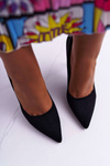 Women's Suede Stilettos Black Yanna