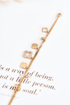 Fashionable Bracelet With Ornaments Gold