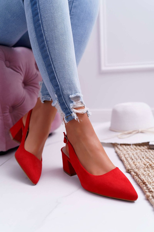 Women's Stiletto pumps Red Contrail