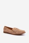 Women's Classic Moccasins Dark Beige Olevin