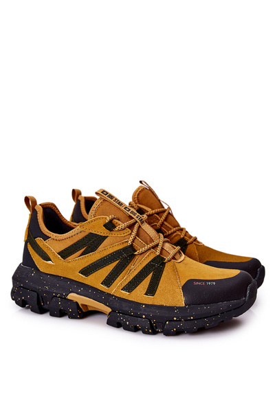Buty Sportowe Skórzane Memory Foam Big Star Camel II174234