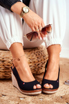Sandals On A Braided Wedge Black Tommy