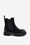 Women's Lined Zip-Up Ankle Boots Black Vesta