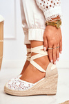 Women's Sandals On Wedge White Vieno
