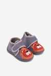 Children's slippers with velcro grey Katline