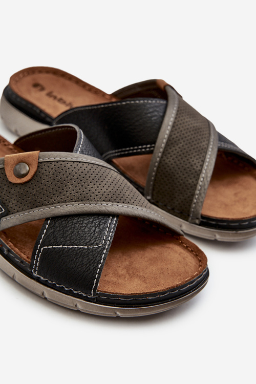 Comfortable Men's Slippers Inblu VI000009 Grey