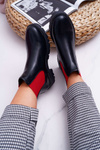 Women's Boots Stiletto Boots Red Rubber Black Superpower