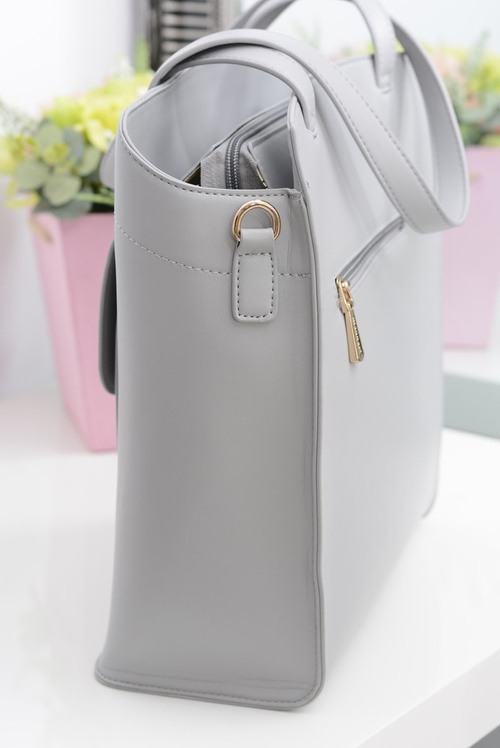 Monnari Minimalist Gray Women's Bag with Pocket