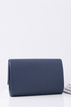 Women's Licensed Clutch Bag On Gold Chain Navy Blue