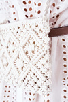 Macrame Messenger Bag BRUNO ROSSI White