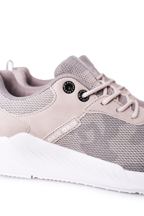 Męskie Sportowe Buty Memory Foam Big Star HH174139 Szare
