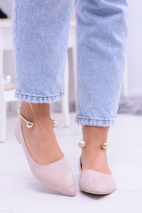 Powder Pink Ballerinas with Mami Pointed Bracelet