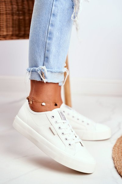 Trampki Skórzane Big Star Białe GG274098