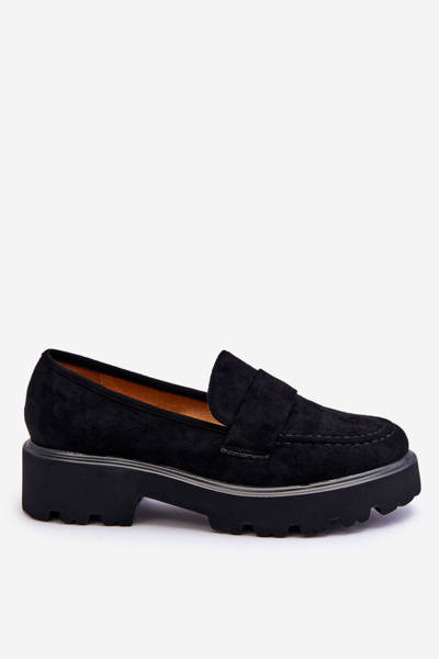 Classic Suede Loafers Loafers Black Corrin