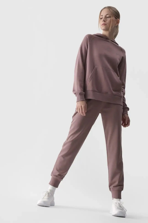 Women's Jogger Sweatpants 4F Beige 4FWMM00TTROF0945-83S