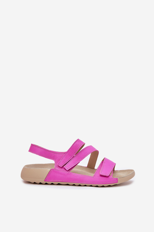 Ladies Leather Sandals Zazoo K1004 Fuchsia