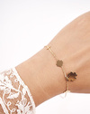 Women's Bracelet Celebrity Gold Clovers Crosses Pray