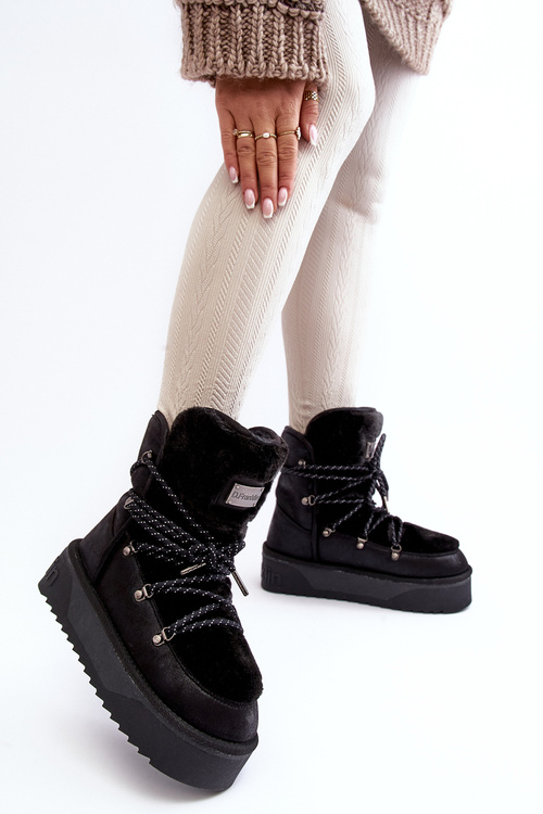 Waterproof Platform Vegan Snow Boots DFranklin DFSH371008 Black