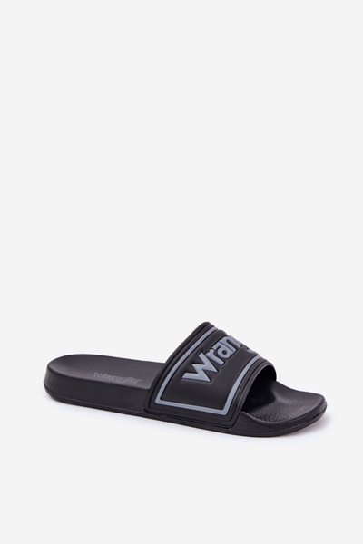 Męskie Klapki Czarne WRANGLER AVERELL SLIDER MEN LOW 20251042.25Y