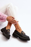 Black Women's Loafers with Decoration Gargi