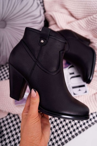 Women's Stiletto Boots Black Memfis