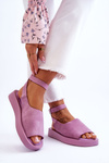 Comfortable Women's Sandals On The Platform Violet Rubie