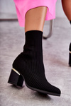 Women's Boots With Elastic Sock Black Carmon