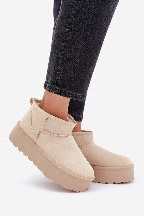 Women's Platform Snow Boots Light Beige Ninala