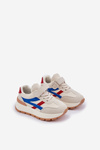 Children's Velcro Sneakers Beige Savilia