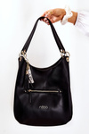 Classic Leather Handbag NOBO M3220-C020 Black