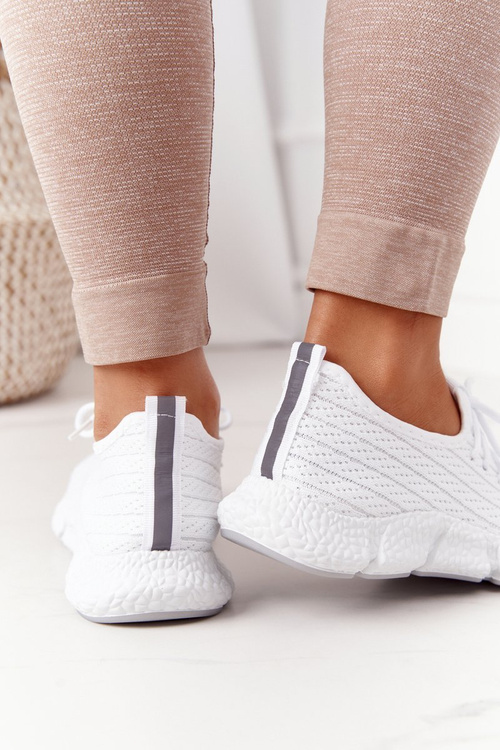 Damskie Sportowe Buty Sneakersy Białe Training