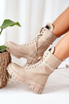 Insulated Boots With Decorative Stones Beige Hadley