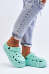 Women's Foam Platform Crocs Mint Beckett