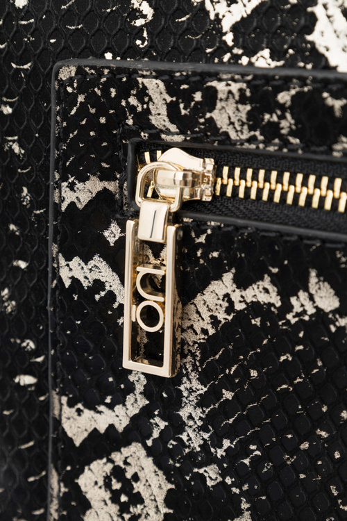 NOBO Satin Pattern Messenger Bag N1330-CM23 Black-Gold