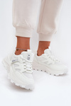 Sneakersy Buty Sportowe Damskie Na Masywnej Podeszwie Białe Prononice