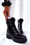 Leather boots Black Meridiah 