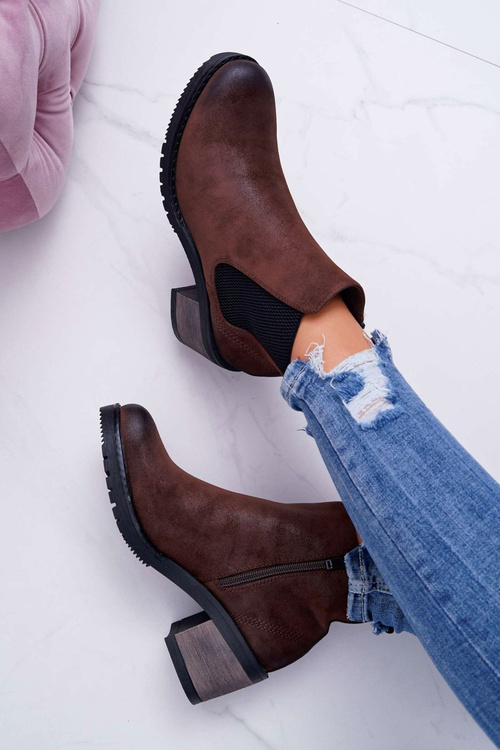 Women's Heeled Boots Sergio Leone Brown BT702