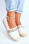 Women's Platform Espadrilles Linen White Mindi