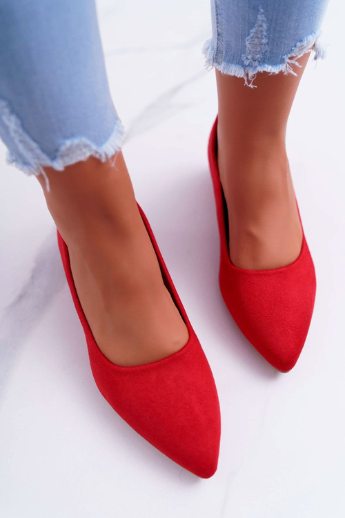 Classic Suede Red pumps Rheya