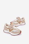 Children's Velcro Sneakers Beige Tezzu