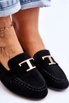 Mokasyny Klasyczne Wsuwane Czarne Carly