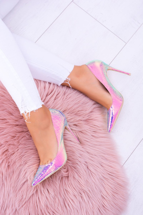 Lu Boo Women's Stilettos Petrol Purple In Pointed Glam